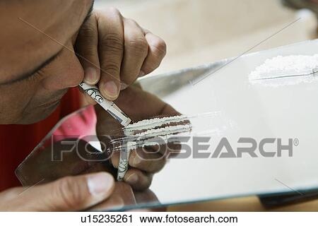 Man snorting lines of cocaine View Large Photo Image Stock Image - Man snorting lines of cocaine. Fotosearch