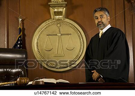 Middle-aged judge in a courtroom View Large Photo Image Stock Image - Middle-aged judge in a courtroom. Fotosearch