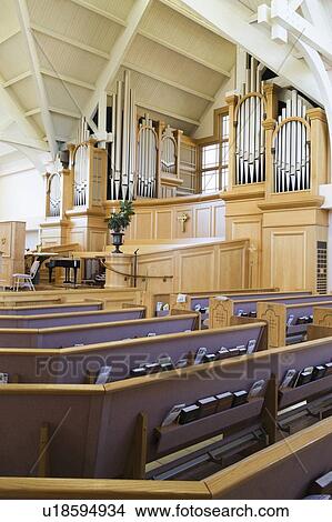 Picture - Modern church interior. Fotosearch
