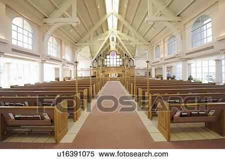 Modern church interior View Large Photo Image Stock Photography - Modern church interior. Fotosearch