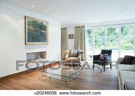 Modern Living room View Large Photo Image Stock Photograph - Modern Living room. Fotosearch