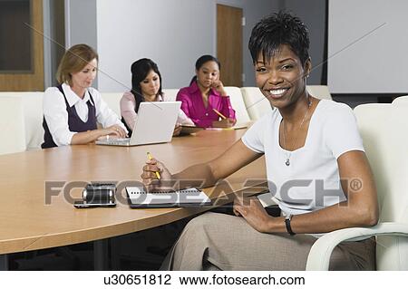 Stock Image - Multi Racial Group of Businesswomen. Fotosearch