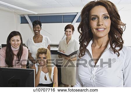 Multi Racial Group of Businesswomen Portrait View Large Photo Image Stock Photograph - Multi Racial Group of Businesswomen Portrait. Fotosearch