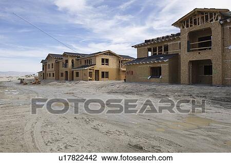 New homes under construction View Large Photo Image Stock Image - New homes under construction. Fotosearch