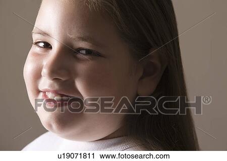 Overweight girl smiling View Large Photo Image Stock Image - Overweight girl smiling. Fotosearch