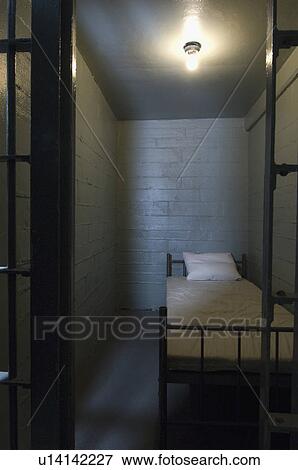 Prison cell View Large Photo Image Stock Photo - Prison cell. Fotosearch
