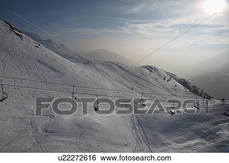 Ski lift View Large Photo Image Stock Photograph - Ski lift. Fotosearch