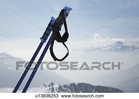 Stock Image - Ski poles. Fotosearch