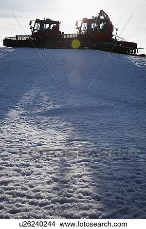 Snow plows on hill View Large Photo Image Picture - Snow plows on hill. Fotosearch