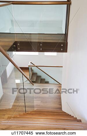 Staircase in house interior View Large Photo Image Stock Photography - Staircase in house interior. Fotosearch