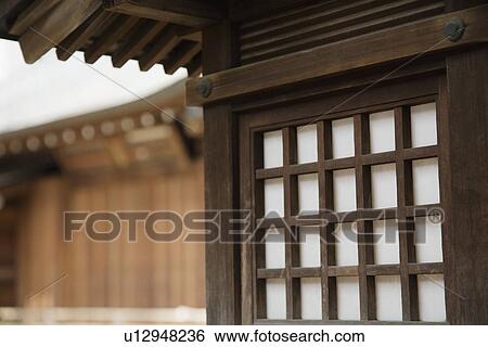 Stock Photograph - Traditional Architecture at Shitaya Jinja Shinto Shrine. Fotosearch