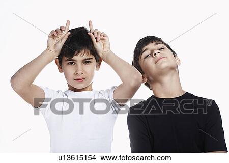 Twin boys (13-15) portrait View Large Photo Image Picture - Twin boys (13-15) portrait. Fotosearch