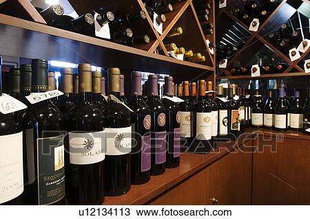 Stock Image - Wine shop. Fotosearch