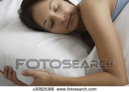 Woman sleeping View Large Photo Image Stock Photograph - Woman sleeping. Fotosearch