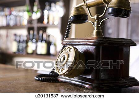 Wood and Brass Antique Dial Telephone View Large Photo Image Stock Photo - Wood and Brass Antique Dial Telephone. Fotosearch