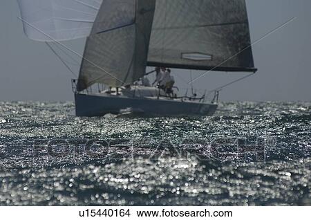 Yacht competes in team sailing event California View Large Photo Image Picture - Yacht competes in team sailing event California. Fotosearch