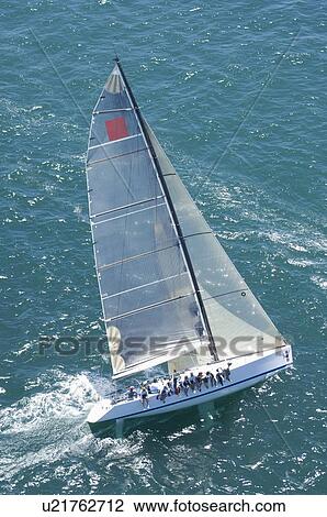 Yacht competes in team sailing event California View Large Photo Image Stock Image - Yacht competes in team sailing event California. Fotosearch