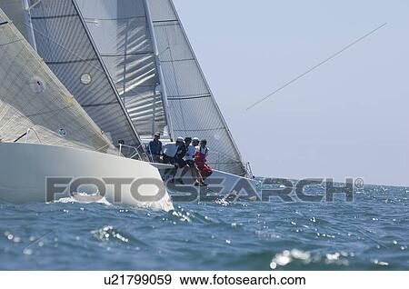 Yachts compete in team sailing event California View Large Photo Image Stock Photo - Yachts compete in team sailing event California. Fotosearch