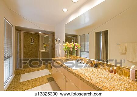 Bathroom interior View Large Photo Image Stock Image - Bathroom interior. Fotosearch