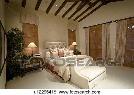 Bedroom in luxurious residence View Large Photo Image Stock Photography - Bedroom in luxurious residence. Fotosearch