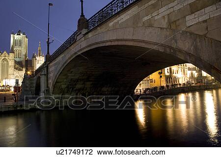 Stock Image - Bridge over river. Fotosearch
