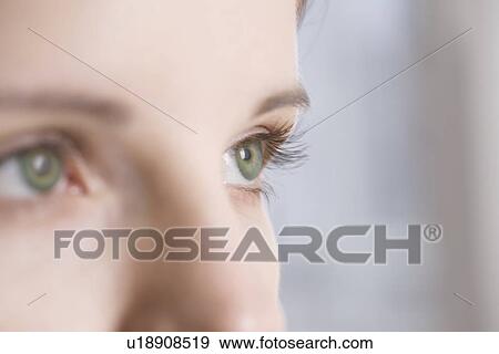 Caucasian woman's green eyes View Large Photo Image Stock Photo - Caucasian woman's green eyes. Fotosearch