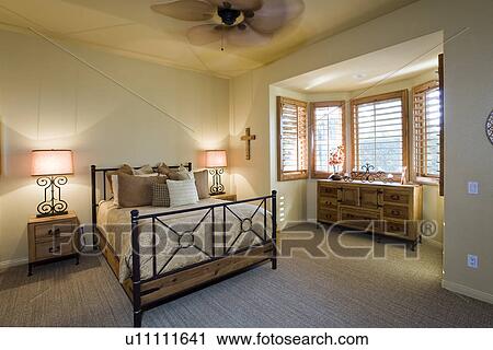 Stock Image - Cosy bedroom. Fotosearch