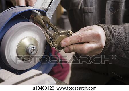 Craftsman working with stone close-up View Large Photo Image Stock Image - Craftsman working with stone close-up. Fotosearch