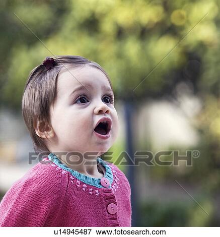 Cyprus baby girl with mouth open View Large Photo Image Stock Photo - Cyprus baby girl with mouth open. Fotosearch
