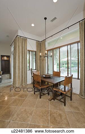 Dining room in residence View Large Photo Image Stock Photograph - Dining room in residence. Fotosearch