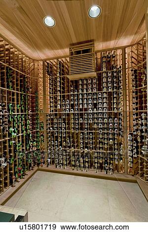Stock Photo - Domestic wine cellar. Fotosearch