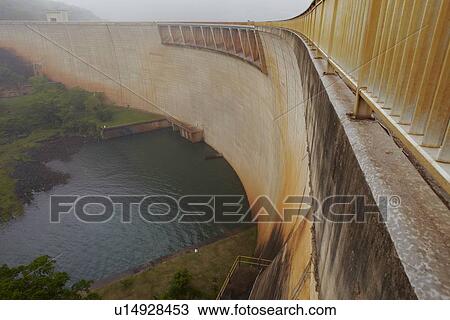 Stock Image - Elevated view of Pongolapoort dam South Africa. Fotosearch