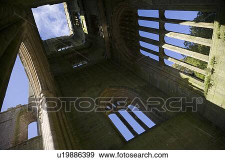Fountains Abbey Yorkshire England View Large Photo Image Stock Photo - Fountains Abbey Yorkshire England. Fotosearch