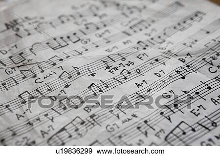 Full frame of compositional music View Large Photo Image Stock Photo - Full frame of compositional music. Fotosearch