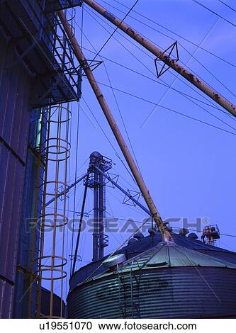 Grain elevators View Large Photo Image Stock Image - Grain elevators. Fotosearch
