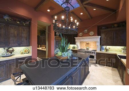 Granite worktop in Palm Springs kitchen View Large Photo Image Stock Image - Granite worktop in Palm Springs kitchen. Fotosearch