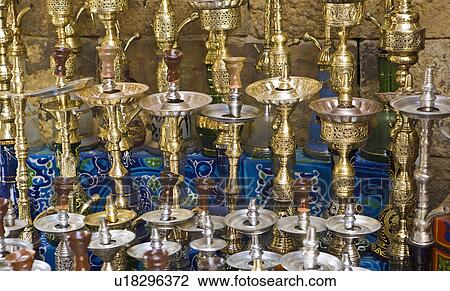 Hookahs in Cairo Bazaar View Large Photo Image Stock Image - Hookahs in Cairo Bazaar. Fotosearch