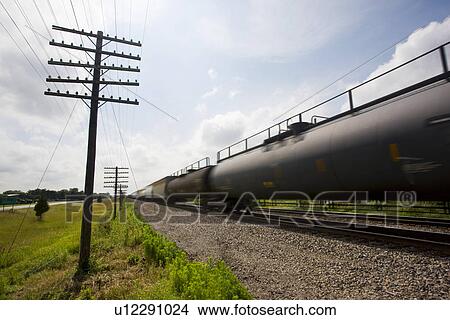 Illinois USA freight train in motion View Large Photo Image Picture - Illinois USA freight train in motion. Fotosearch
