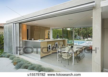 Kitchen from outdoors View Large Photo Image Stock Image - Kitchen from outdoors. Fotosearch