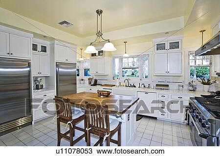 Stock Image - Kitchen interior. Fotosearch