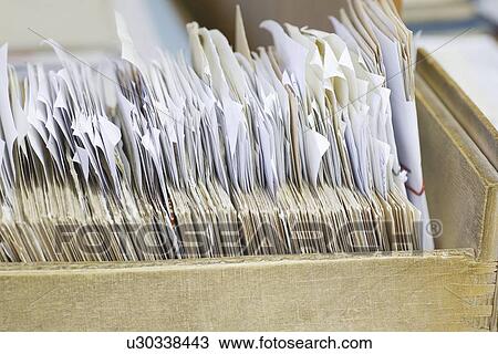 Stock Image - Library record system. Fotosearch