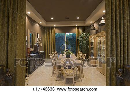 Stock Image - Living room in luxurious residence. Fotosearch