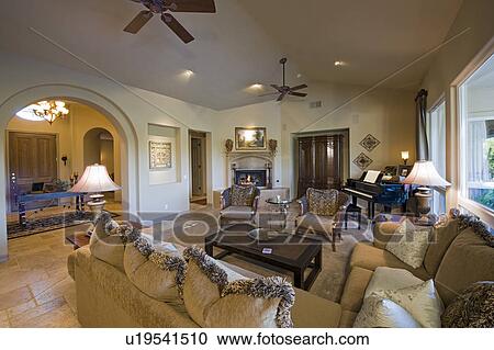 Living room interior View Large Photo Image Stock Image - Living room interior. Fotosearch