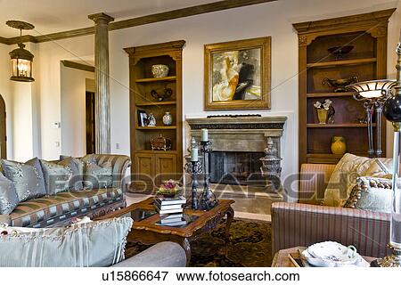 Stock Photo - Living room interior. Fotosearch
