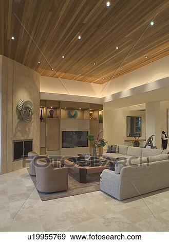 Stock Photo - Living room interior. Fotosearch