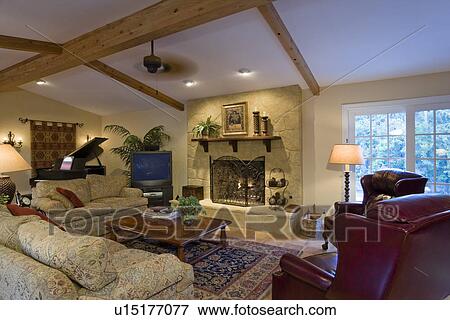 Luxurious residence interior View Large Photo Image Stock Photo - Luxurious residence interior. Fotosearch