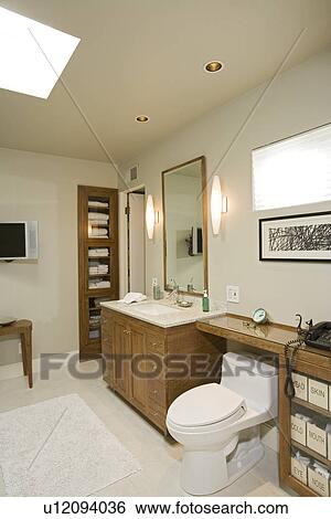 Stock Photograph - Luxury interior design bathroom. Fotosearch