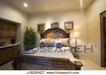 Stock Photo - Luxury interior design bedroom. Fotosearch