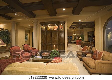 Luxury interior design living room View Large Photo Image Stock Image - Luxury interior design living room. Fotosearch