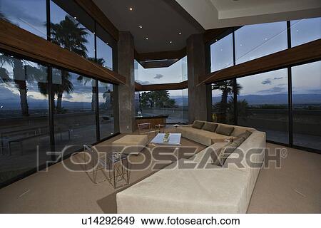 Stock Photo - Luxury interior design lounge room. Fotosearch
